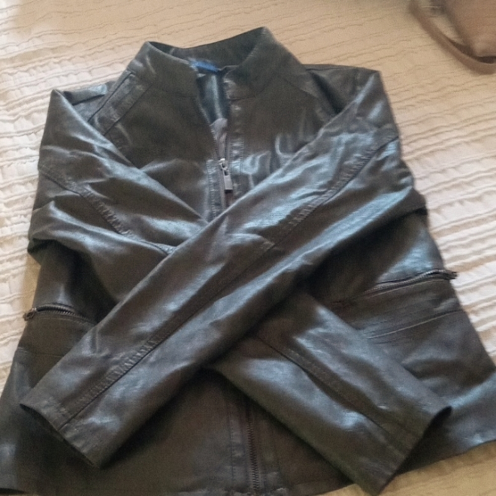 Leather coat